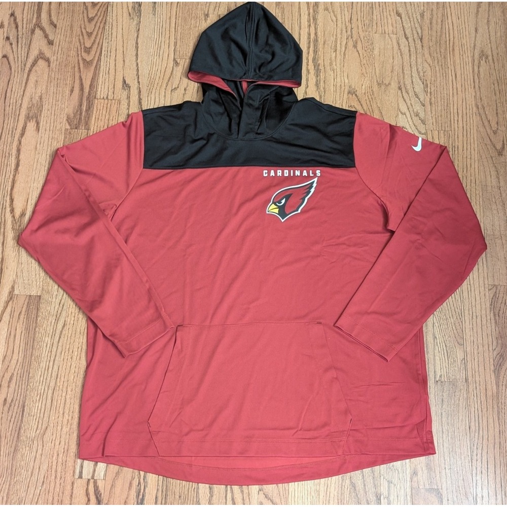 Nike Arizona Cardinals Hoodie Lightweight Red Pullover Mens XXL NFL Team Apparel